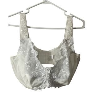 NWT Telimussto Underwire Unlined Bra Minimizer Non-Padded Full Cover Lace, 42 I